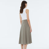 Vestido midi escote redondo, sin mangas Andam
