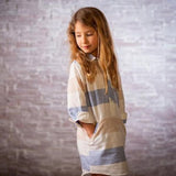 vestido camisero para niña de lino