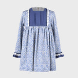 Vestido Niña Ornamental Azul La Ormiga