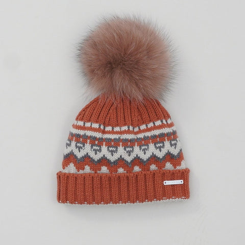 GORRO JACQUARD POMPON