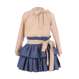 conjunto niña falda-blusa chenilla de la ormiga