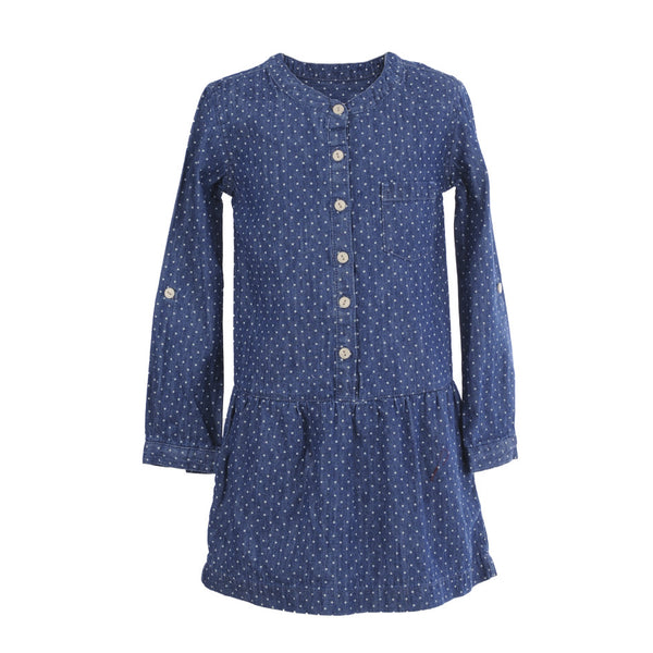Vestido niña tela vaquera de La Ormiga