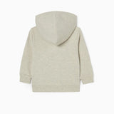 SUDADERA CON CAPUCHA DE ALGODÓN PARA BEBÉ NIÑO 'GNOMO', GRIS