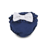 Vestido bebé niña corto azul marino con braga de La Ormiga