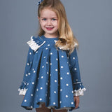 vestido bebe niña lunar azafata La Ormiga
