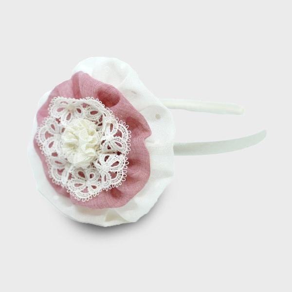 DIADEMA GASA PLUMETI BLANCO LA ORMIGA
