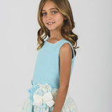 comprar vestido niña gasa turquesa marca la ormiga