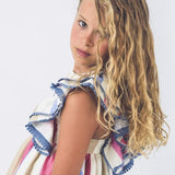 Vestido niña rayas multicolor de la Ormiga.