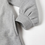 VESTIDO SUDADERA PERCHADO CON CAPUCHA PARA NIÑA 'MINNIE', GRIS