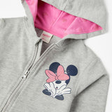 CHAQUETA CON CAPUCHA DE ALGODÓN PARA NIÑA 'MINNIE', GRIS