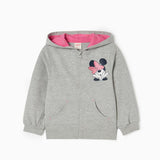 CHAQUETA CON CAPUCHA DE ALGODÓN PARA NIÑA 'MINNIE', GRIS