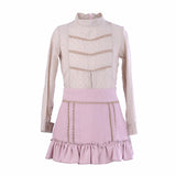 Conjunto falda espiga y blusa plumeti La Ormiga