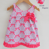 vestido corto de licra estampado barroco