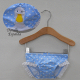 Culetín licra bebé y niña baño con pato de Sardón.