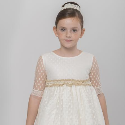 Vestido artesanal niña para ocasiones especiales, ceremonias