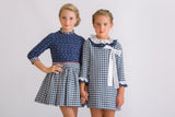 vestido niña pata de gallo 3883