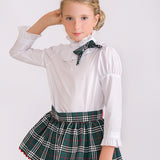 Conjunto niña blusa y short convertible en falda cuadros de Copo
