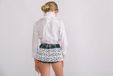 Conjunto niña blusa y short convertible en falda cuadros de Copo