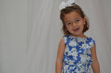 Vestido niña azul estampado flores de la marca Babiné