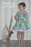 Vestido de Niña con Flores en Buganvilla