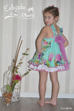 Vestido de Niña con Flores en Buganvilla