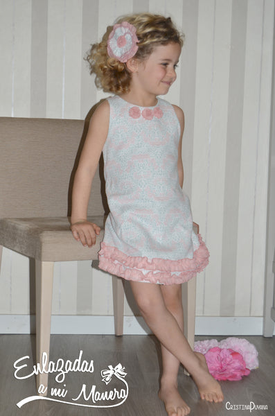 Vestido de corte trapecio Niña Floral