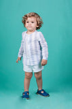 Conjunto niño bebé de rayas azules de La Ormiga