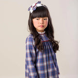 Vestido Niña Cuadros Azules y Burdeos La Ormiga