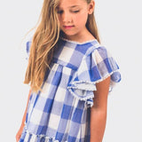 comprar vestido niña cuadros azul la Ormiga. coleccion verano 18