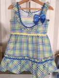 Vestido Niña de cuadros y con Tirantas