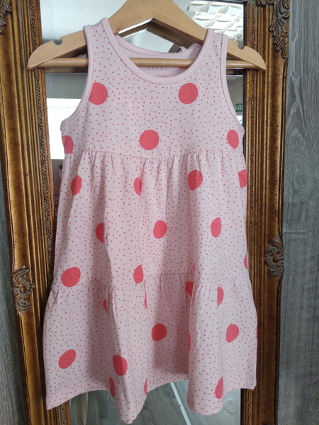 Vestido algodón lunares