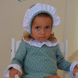 Vestido-Jesusito bebé niña con lunar blanco