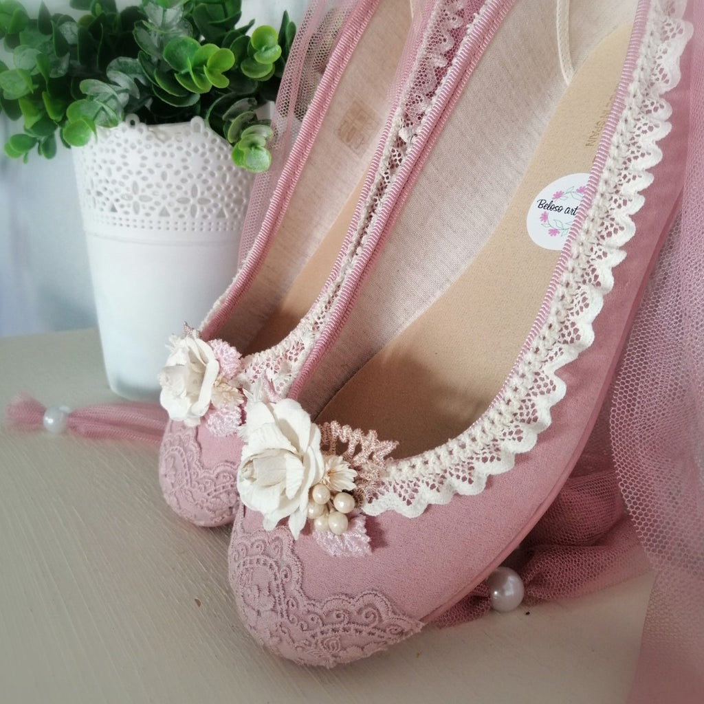 BAILARINA PERSONALIZADA ROSA EMPOLVADO – Enlazadas A Mi Manera