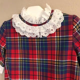 Vestido niña de cuadro escocés rojo de Babiné.