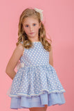 Vestido Niña de Tela de Lunares.