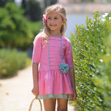 Vestido Niña tela de espiga