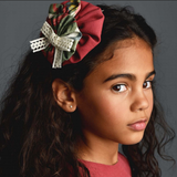 vestido niña básico flores grandes burdeos La Ormiga