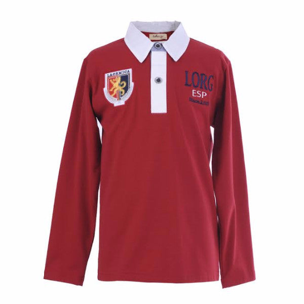 Polo Niño Lorg de color rojo de La Ormiga