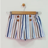 CONJUNTO CAMISETA CORTA Y SHORT RAYAS MONPETITBONBON