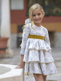 Vestido de niña estampado toile de joui
