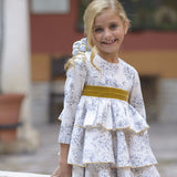Vestido de niña estampado toile de joui