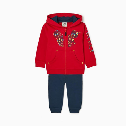 CHÁNDAL PARA BEBÉ NIÑO 'GAMER MICKEY', ROJO/AZUL OSCURO