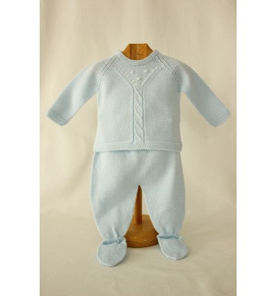 Conjunto bebé de jersey y polaina de La Ponderosa.