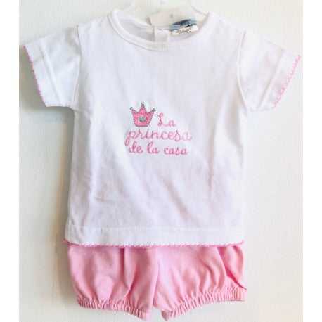 CONJUNTO 2 PIEZAS PARA BEBE MODELO PRINCESA