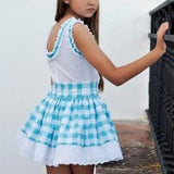 Conjunto Falda Y Camisa Cuadros Vichy marca DeBesos