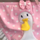 Culetín licra bebé y niña baño con pato de Sardón.