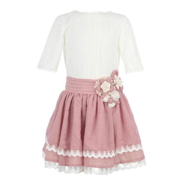 comprar on line conjunto niña la ormiga gasa roja