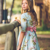 Vestido de niña media manga de Flores de La Ormiga