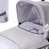 Conjunto de funda para carro capazo Bugagoo en gris.