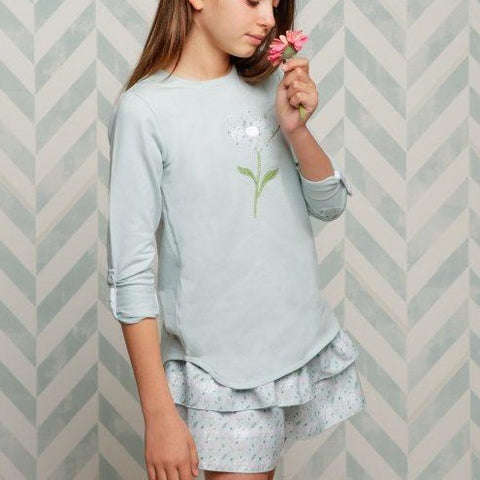 CONJUNTO NIÑA VERDE MINT